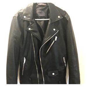 Zara men’s leather jacket